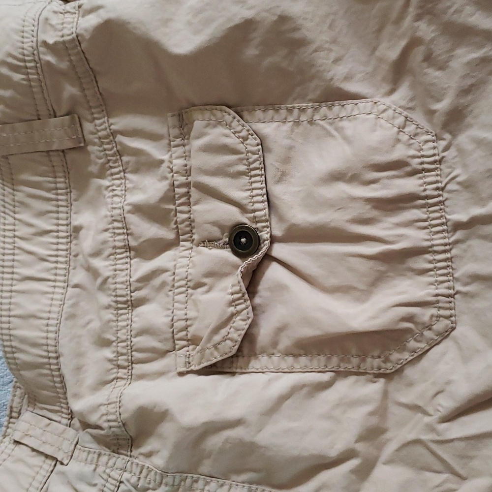 SOLD - Cotton cargo pants with 7 pockets by St John's Bay - Picture 5 of 8